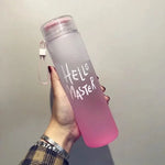 👋😊HELLO master frosted glass water bottle 480ml👋😊