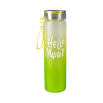 👋😊HELLO master frosted glass water bottle 480ml👋😊