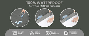 WATERPROOF TERRY COTTON MATTRESS COVER