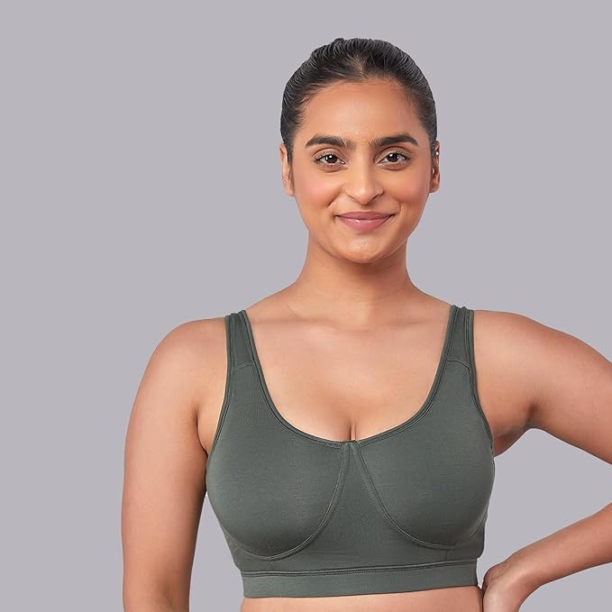 NYKD Women's Everyday Cotton Padded Sports Bra (BUY 1 GET 1 FREE ) (PACK OF 2)