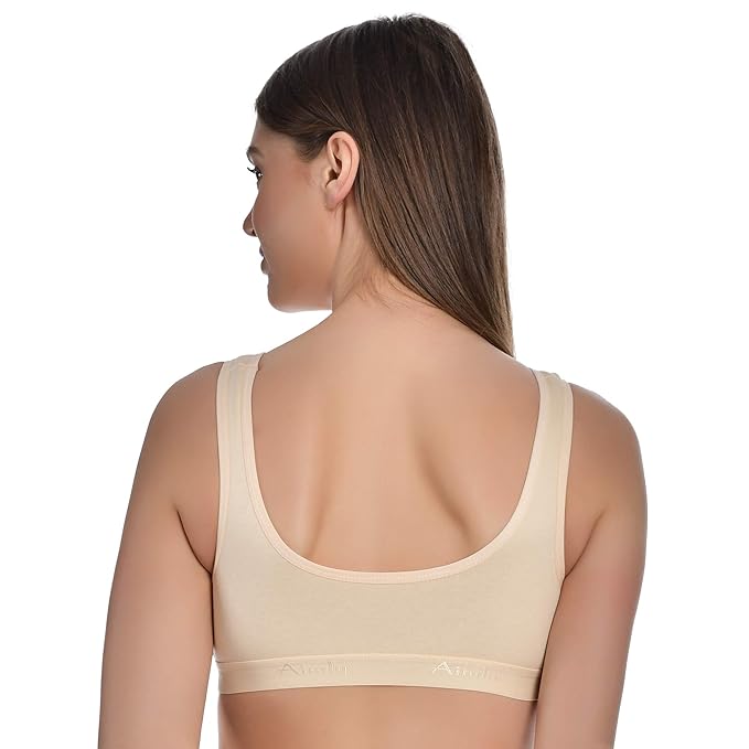 NYKD Women's Everyday Cotton Padded Sports Bra (BUY 1 GET 1 FREE ) (PACK OF 2)