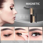 Reusable 3 Pairs Magnetic Eyelashes Kit Eyeliner & Tweezer