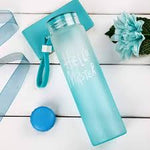 👋😊HELLO master frosted glass water bottle 480ml👋😊